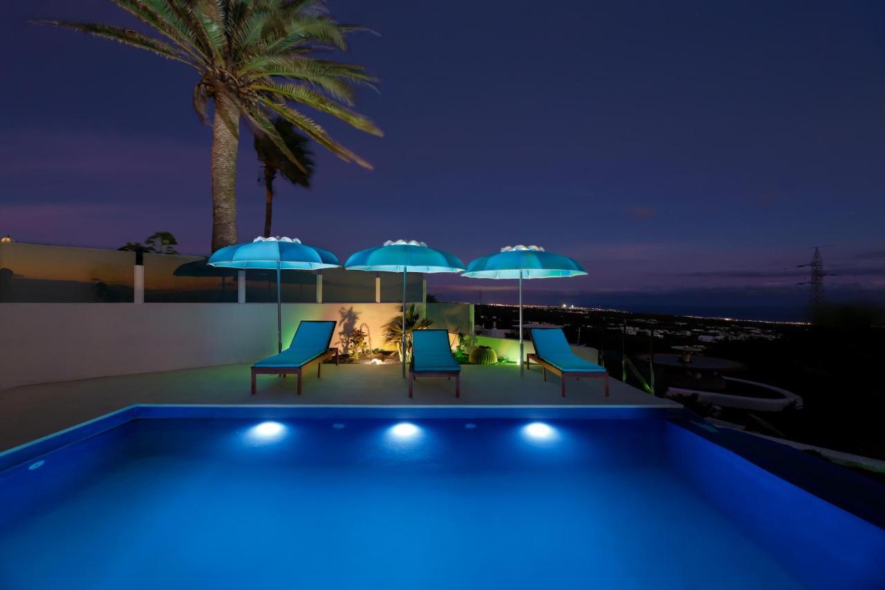 "New" Deluxe Designer Villa Infinity, With Panoramic Sea Views,Own Exclusive Heated Private Pool, Subtropical Gardens 蒂亚斯 外观 照片