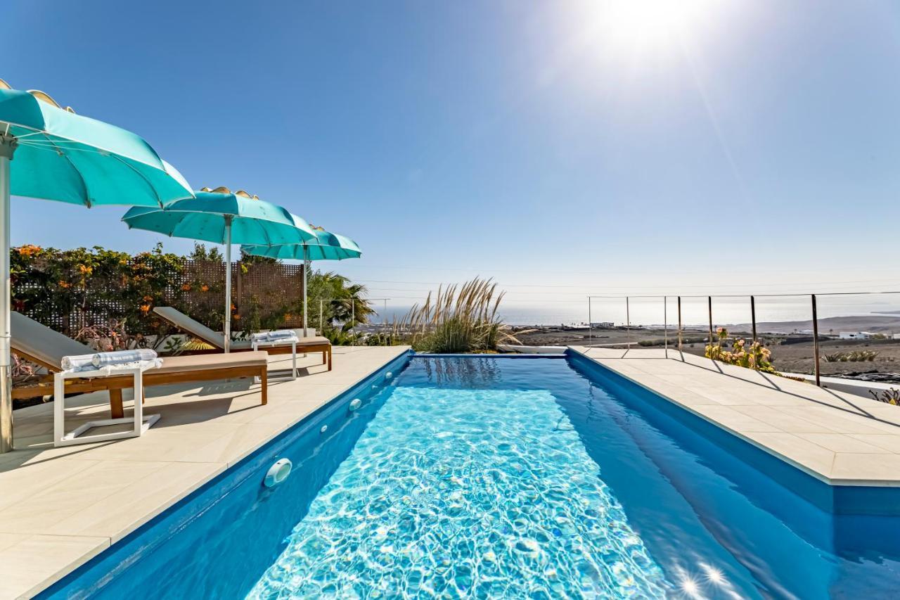 "New" Deluxe Designer Villa Infinity, With Panoramic Sea Views,Own Exclusive Heated Private Pool, Subtropical Gardens 蒂亚斯 外观 照片